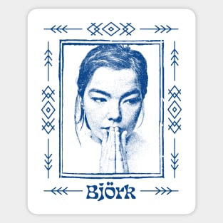 Björk / Vintage Style Aesthetic Fan Art Design Sticker